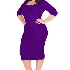 Lady Voluptuous Medusa dress in Purple